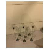 Clear Glass Candle Holders