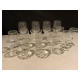 Clear Glass Stemware Set