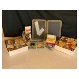 Craft Supplies and Chalkboard