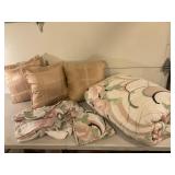 Queen Size Bedding Set with Floral Comforter