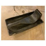 Black Plastic Snow Sled