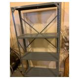 Gray Metal Storage Shelving Unit
