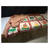 Twin Comforter with Farm Animal Motifs