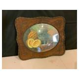 Framed Oval Still Life Print