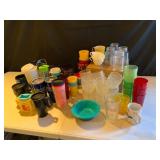 Plastic and Glass Drinkware