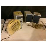 Aiwa Stereo System with Speakers and Heater