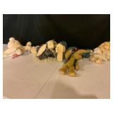 Five Plush Bunny Dolls