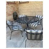 Metal Patio Table and Chairs Set