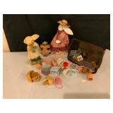 Decorative Rabbits and Miniature Baskets