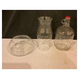Glassware Lot With A&W Jug