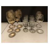 Glassware with Gold Trim