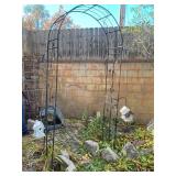 Metal Garden Archway with Hooks