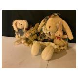 Plush Bunny Collection with Clothing