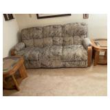 Reclining Couch and Love Seat Set with Tables