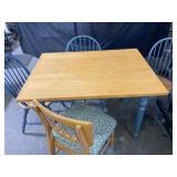 Wood Dining Set with Mismatched Chair
