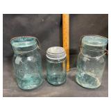 Atlas Canning Jars with Zinc Lid Lot