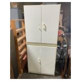 White Composite Storage Cabinet