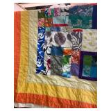 Handmade Patchwork Quilt, 90x96in