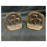 Bronze Bookends ï¿½End of the Trailï¿½ by Fraser