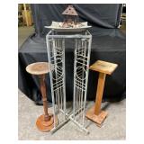 3 Plant Stands with Decor