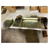 Three Mirrored Wall Panels