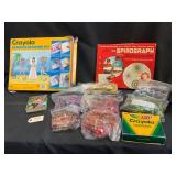 Crayola and Spirograph Art Kit Lot