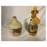Two Whiskey Decanters: George Dickel and Weller