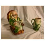 Ceramic Retirement Fund Bank and Corn Pitcher