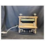 Antique Cast Iron and Wood Wringer