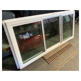 White Vinyl Sliding Window Unit
