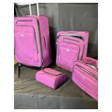 Five-Piece Purple Luggage Set