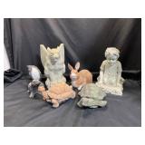6 Outdoor Garden Figurines