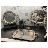 Silver-Plated Serving and Tableware Set
