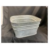 Galvanized Metal Wash Tub