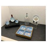 Ceramic Dishes and Figurine