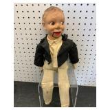 Vintage Ventriloquist Dummy with Fabric Body
