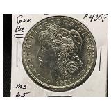 1921-D Morgan Silver Dollar MS-65