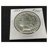 1884-P Morgan Silver Dollar Coin