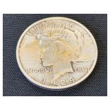 1924 Peace Silver Dollar Coin