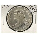 1818 Capped Bust Half Dollar Coin