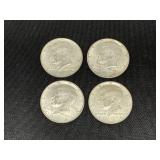 4 1964-D Kennedy Half Dollars