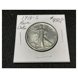 1918-S Walking Liberty Half Dollar