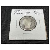 1897 Barber Silver Quarter Dollar