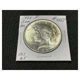 1922-P Peace Silver Dollar, MS 65