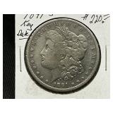 1891-S Morgan Silver Dollar Key Date