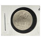 1862 Seated Half Dime Coin