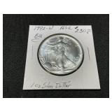 1992-W American Silver Eagle Coin