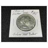 1900-S Barber Silver Half Dollar