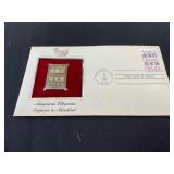 1982 Americaï¿½s Libraries Gold Replica FDC
