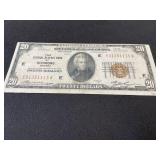 Series 1929 $20 Federal Reserve Note